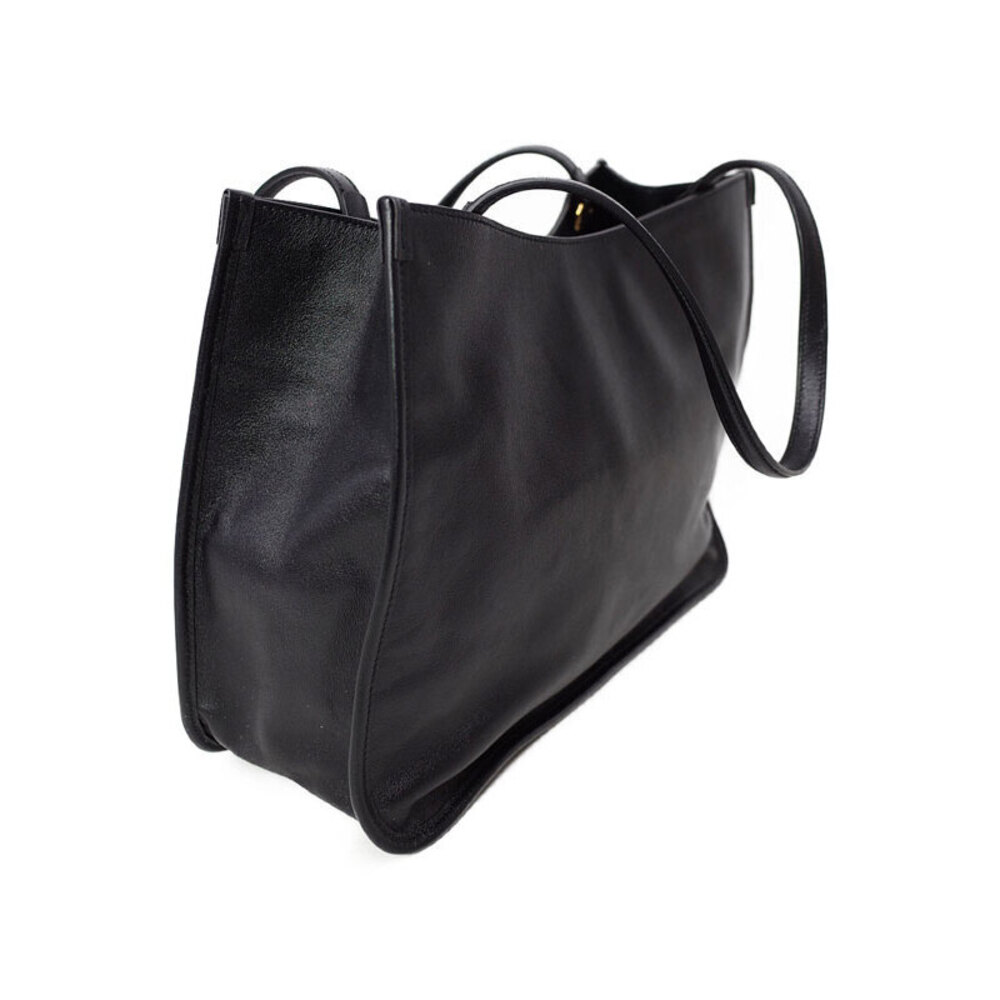 Gucci canvas leather GG Bag Tote Black Horsebit 1955